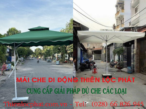 dù lệch tâm vuông 2 5m