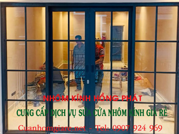 giá sửa cửa nhôm kính tphcm